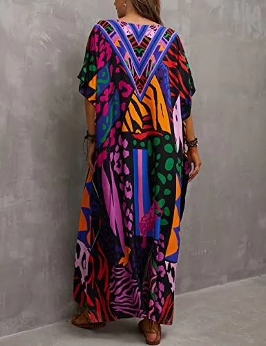 Print Kaftan Beach Loungewear Dress for Women