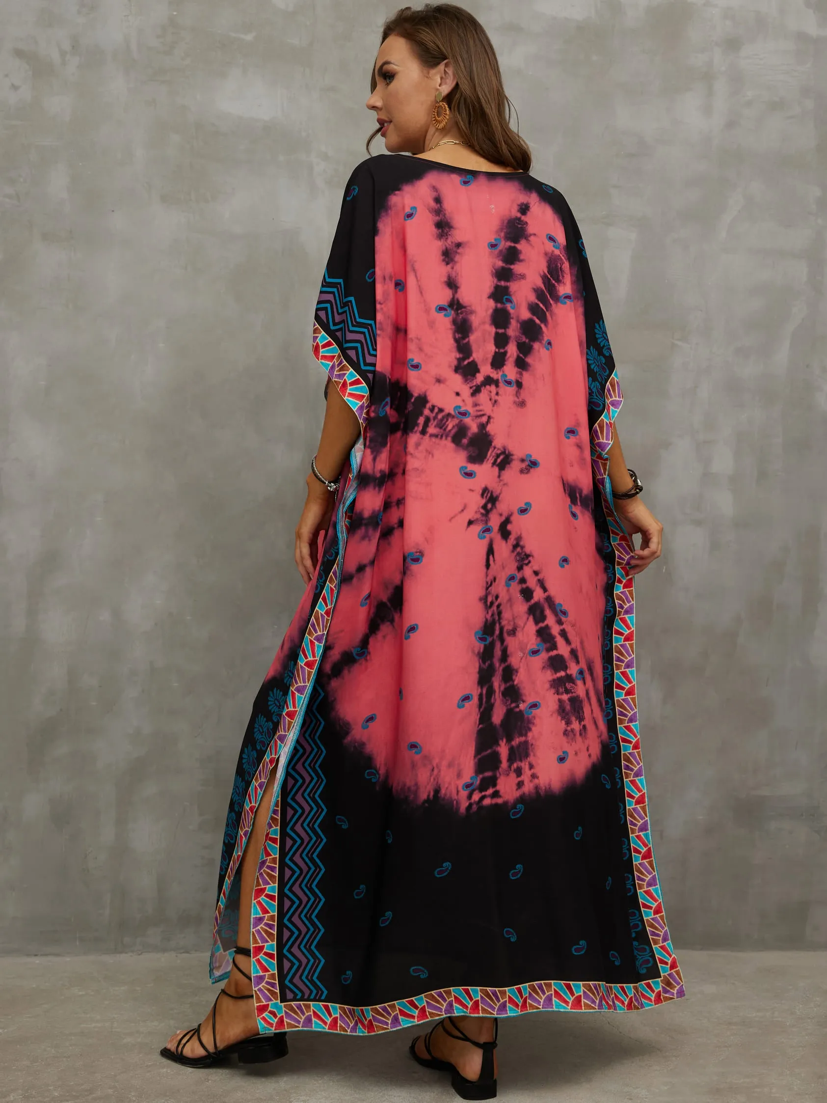 Print Kaftan Beach Loungewear Dress for Women
