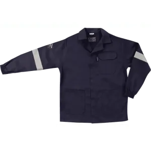 Reflective navy blue 195gsm D59 Flame & acid resistant jackets