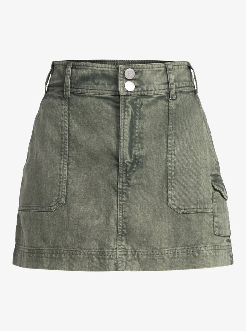 Roxy Roll With It Mini Cargo Skirt