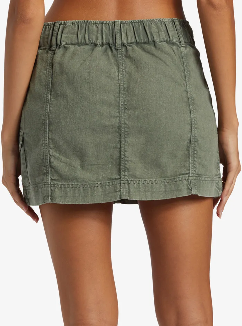 Roxy Roll With It Mini Cargo Skirt