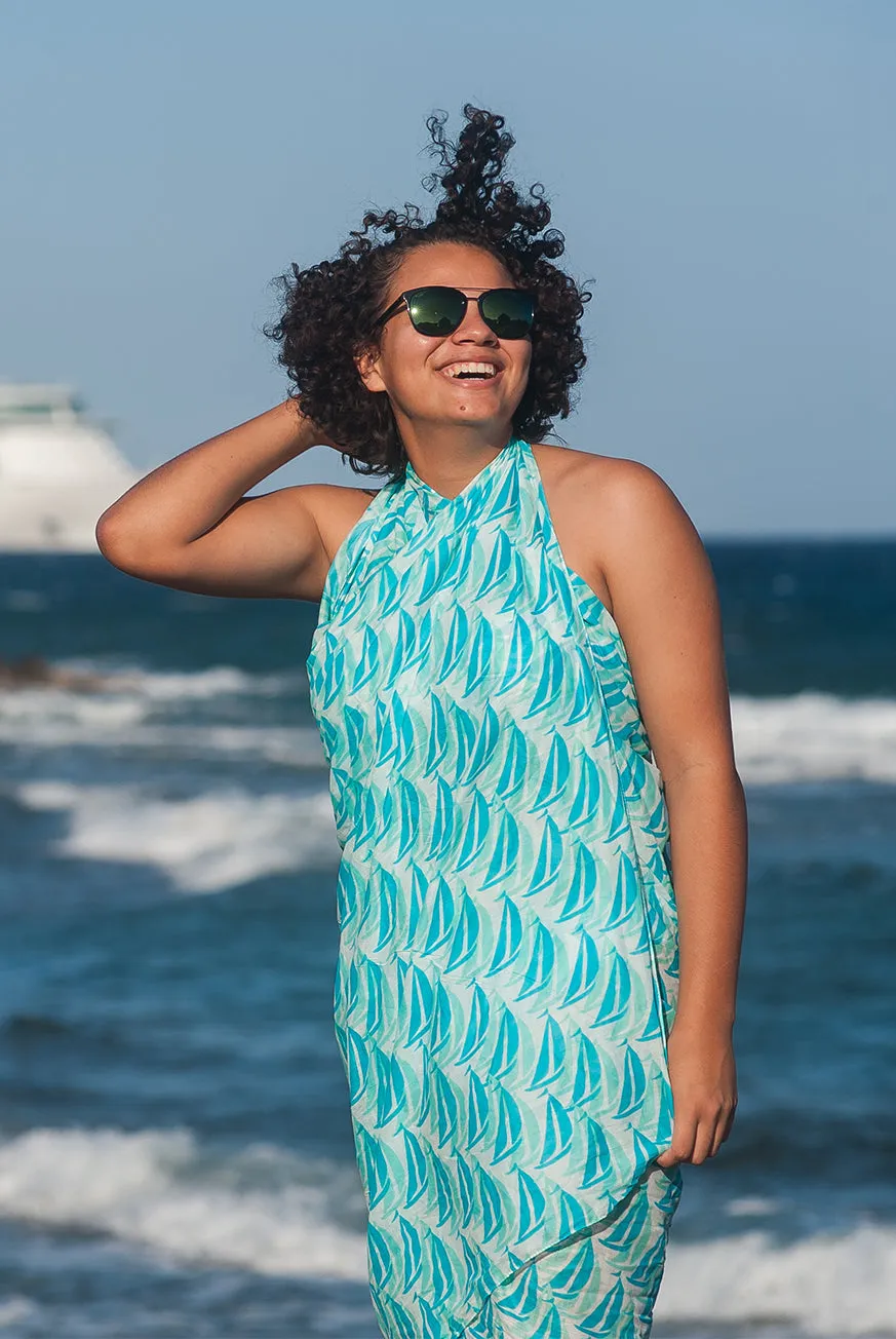 Sailaway Printed Cotton Sarong Pareo