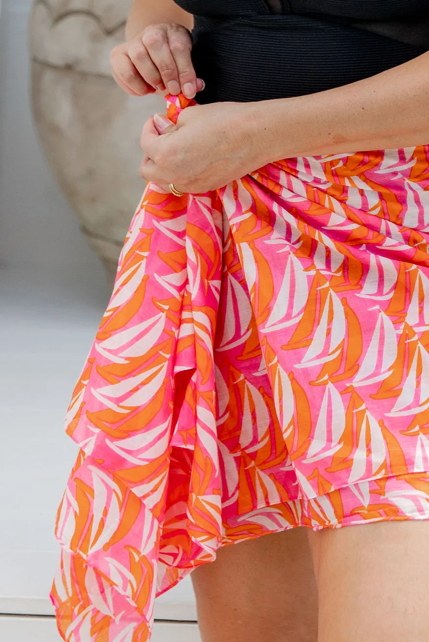 Sailaway Printed Cotton Sarong Pareo