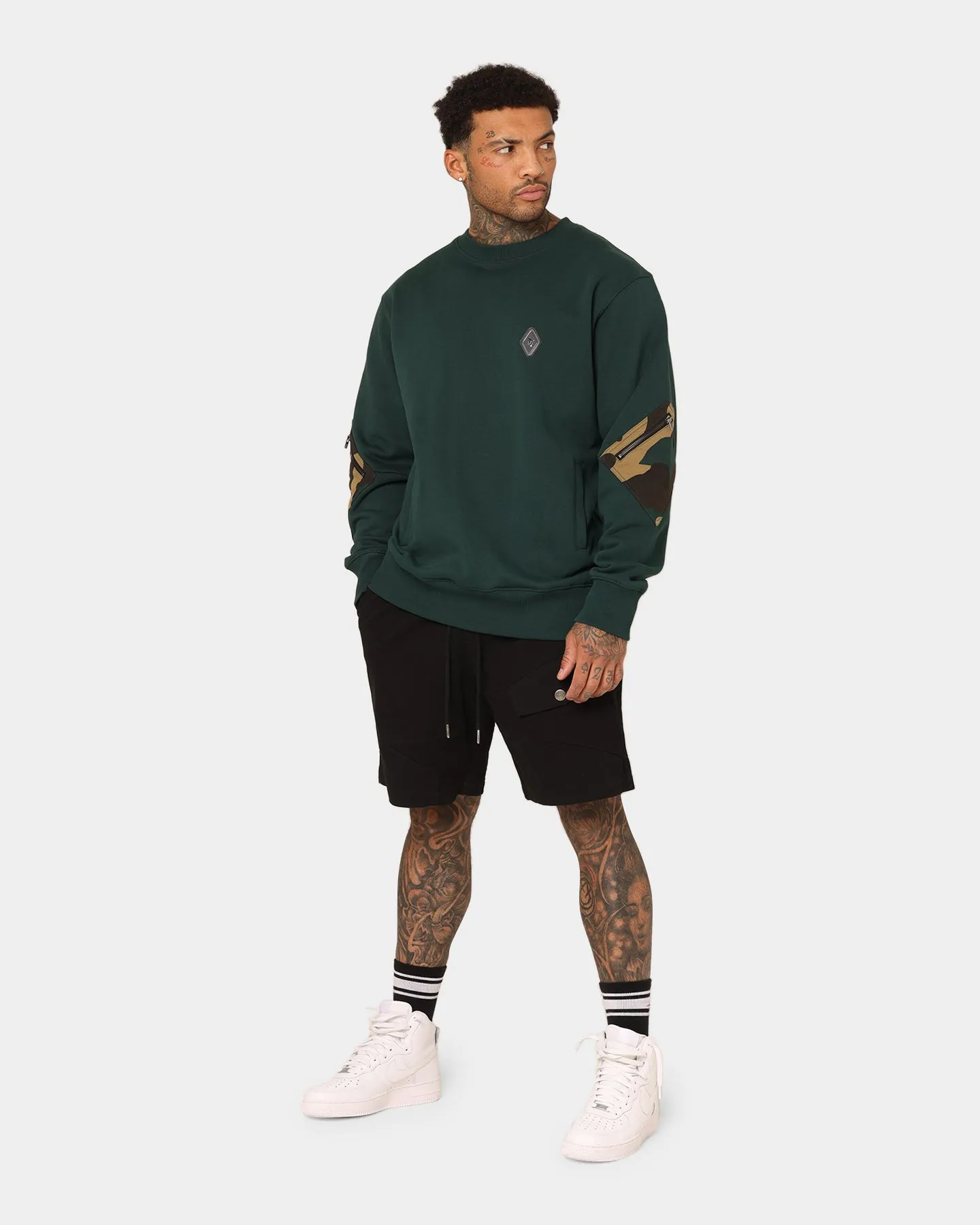 Saint Morta Syndicate Cargo Shorts Black