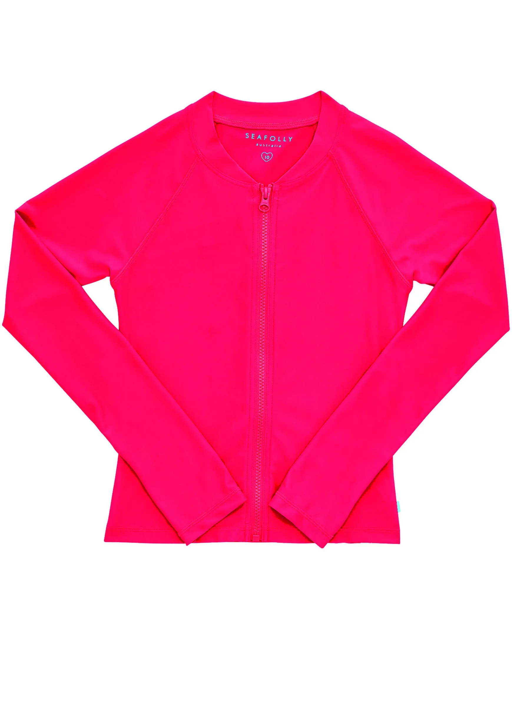 Seafolly girls UV rash top - ruby red
