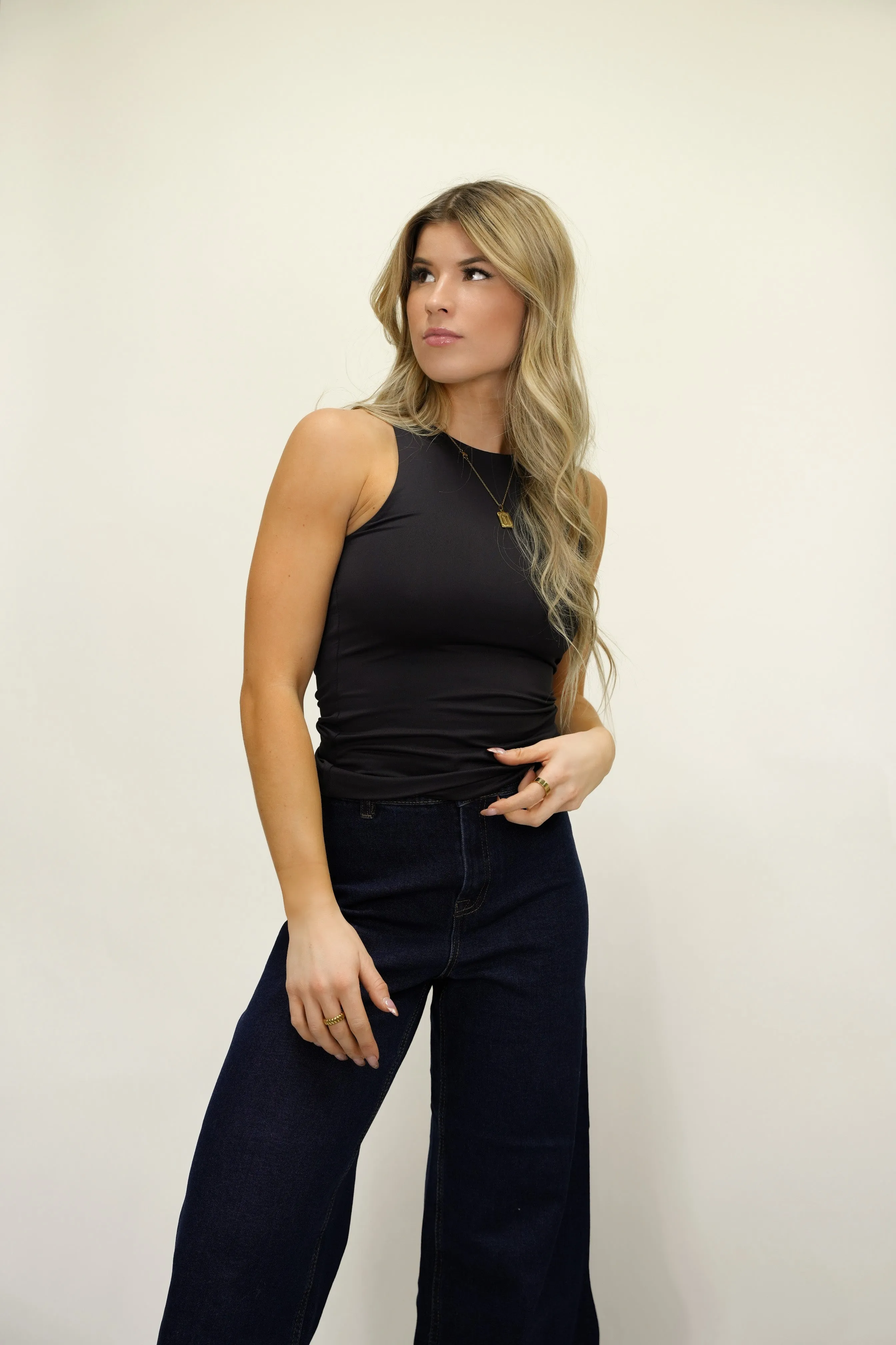 Second Skin Maria Muscle Tank | Black