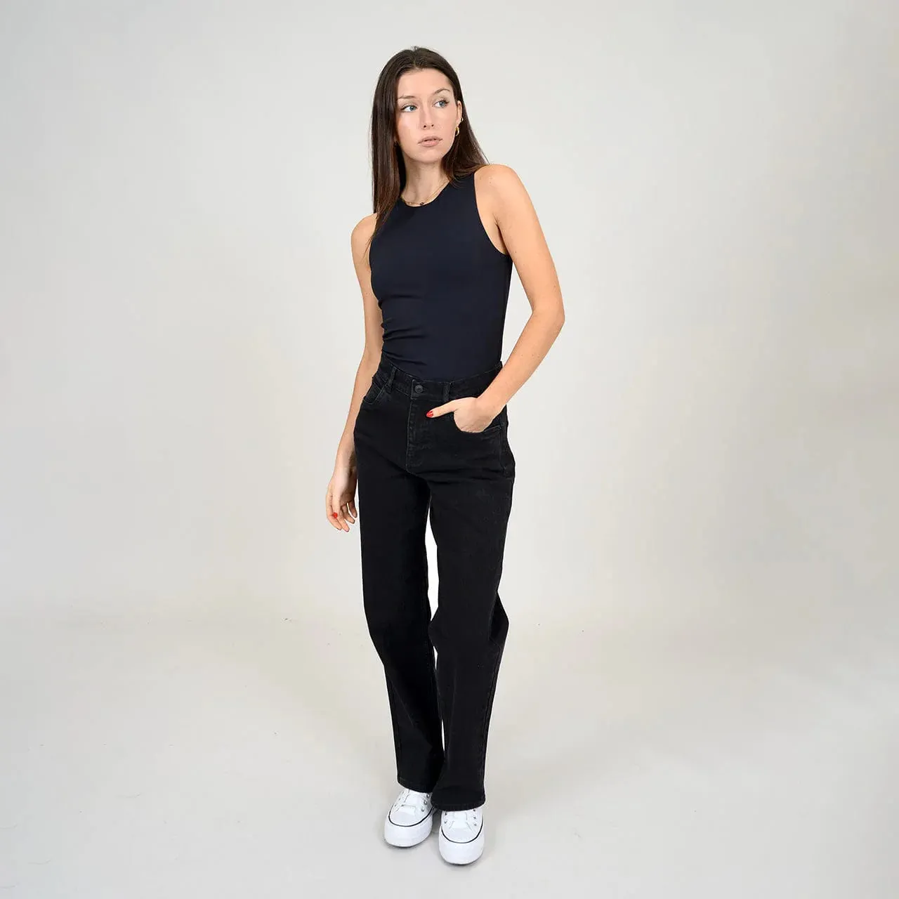 Second Skin Maria Muscle Tank | Black