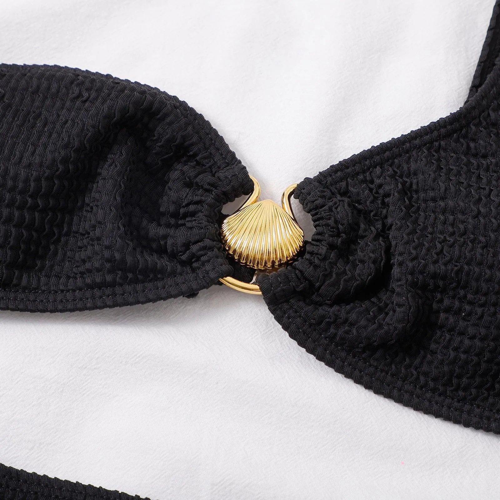 Shell One Shoulder Bikini Sets