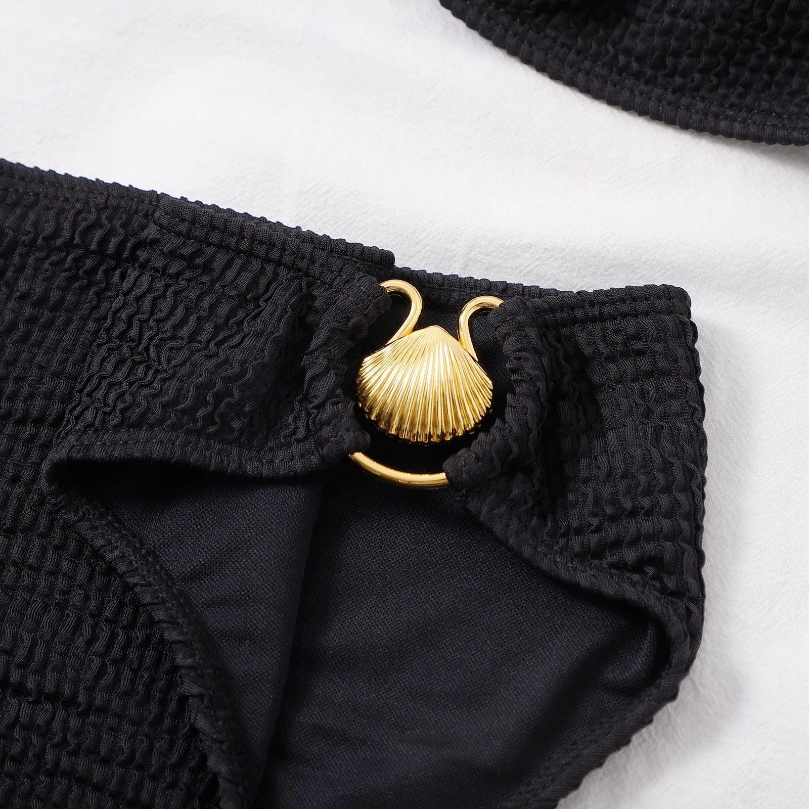 Shell One Shoulder Bikini Sets