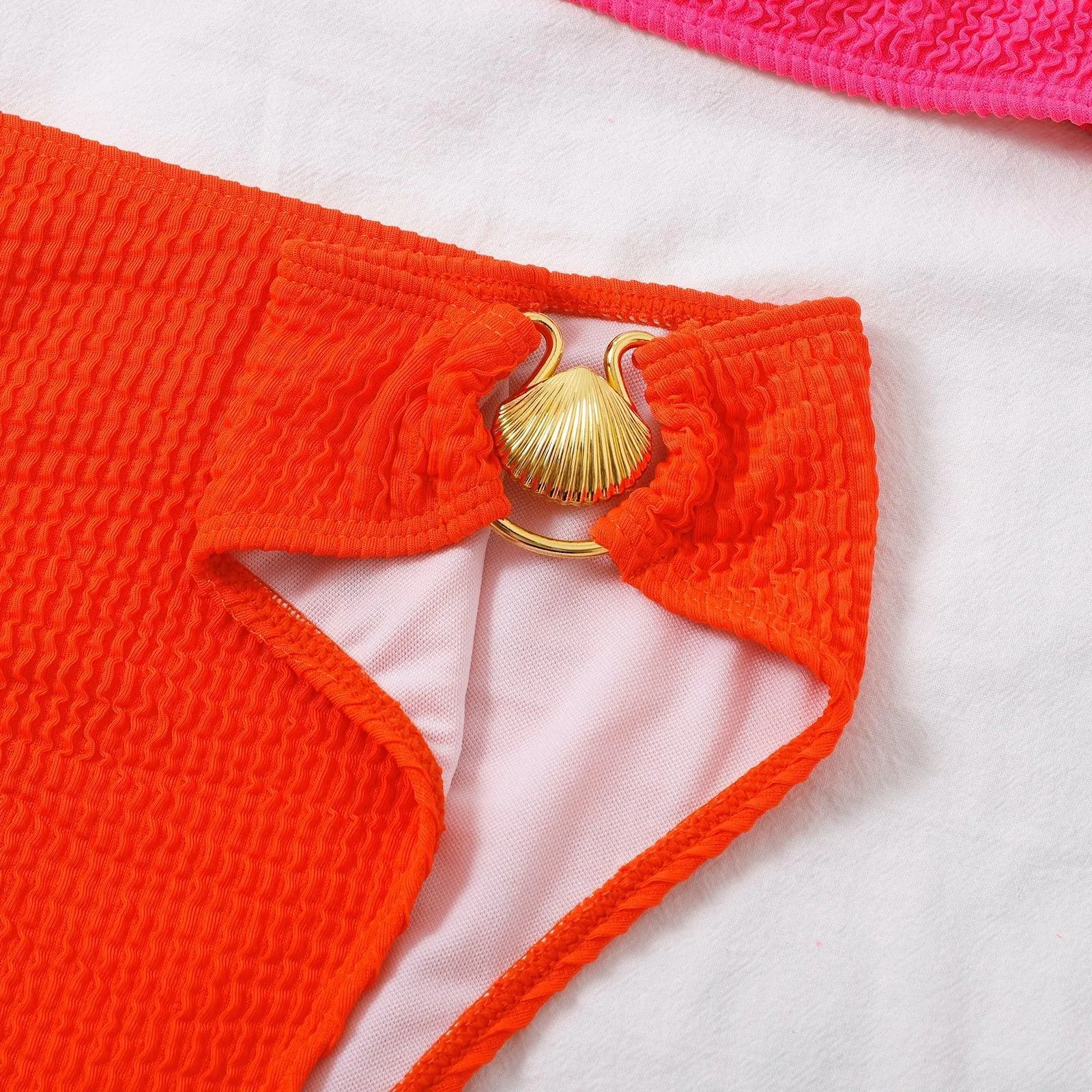 Shell One Shoulder Bikini Sets