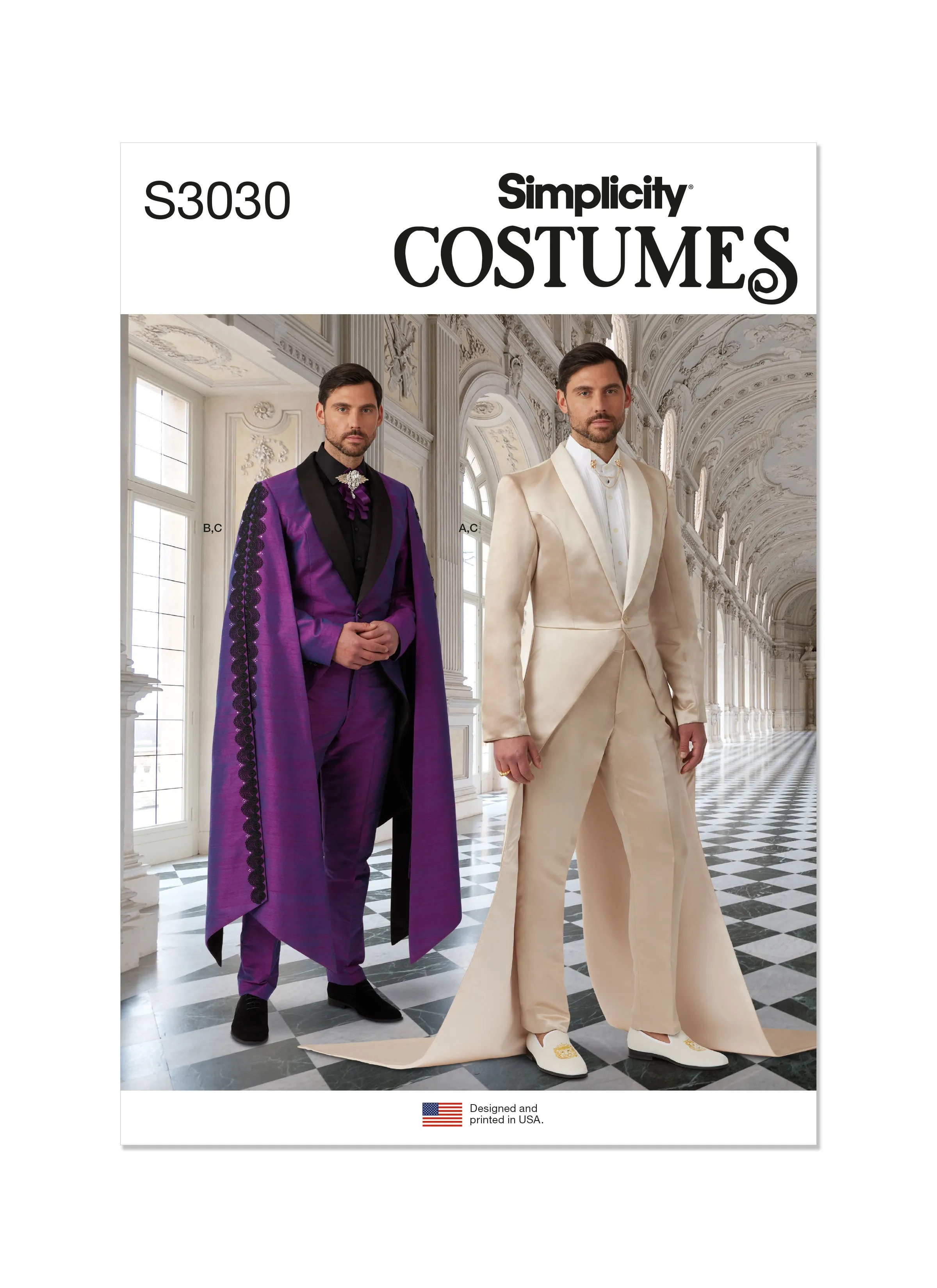 Simplicity Sewing Pattern 3030 Men's Costume Suits