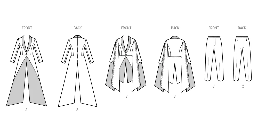 Simplicity Sewing Pattern 3030 Men's Costume Suits