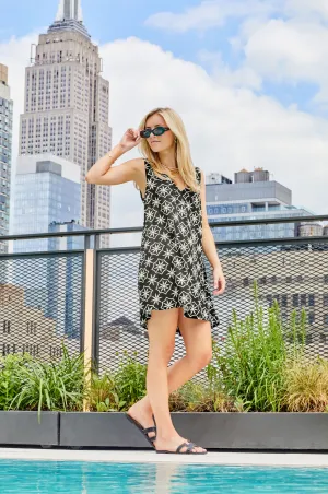 Sitano x SimkinStyle Natalia Dress - Black/Cream by Sitano