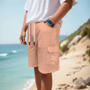 Sixty Eight 93 Logo White Peach Men's Cargo Shorts