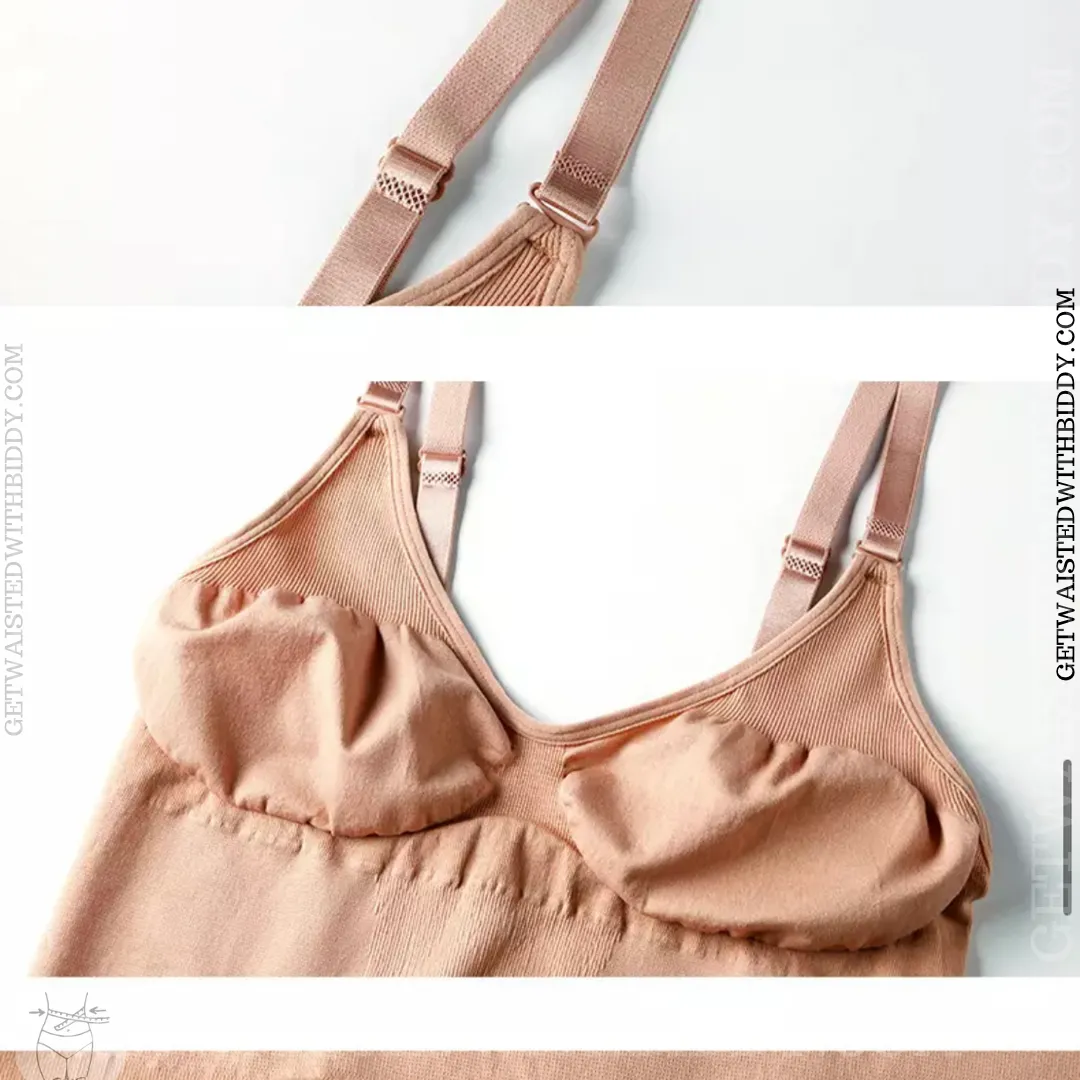 SkxN Luxe Butt Lifting Shaping Short Bodysuit 360 Tummy Control Open Gusset Nude
