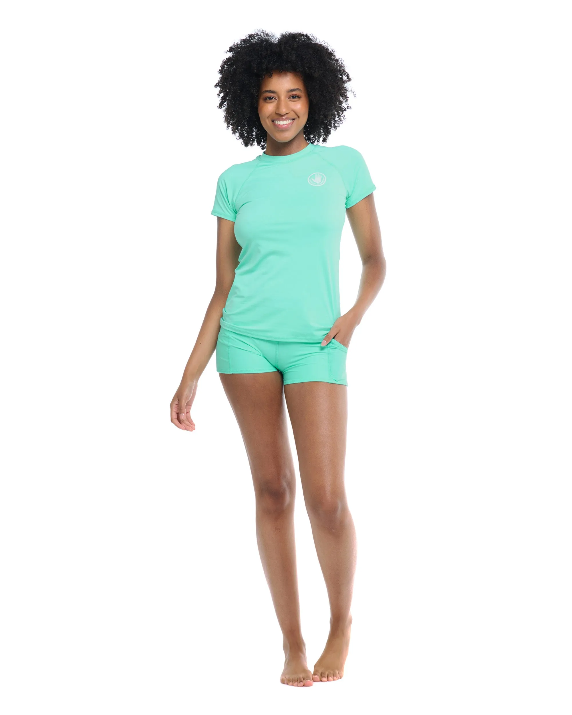 Smoothies In Motion Rash Guard - Sea Mist