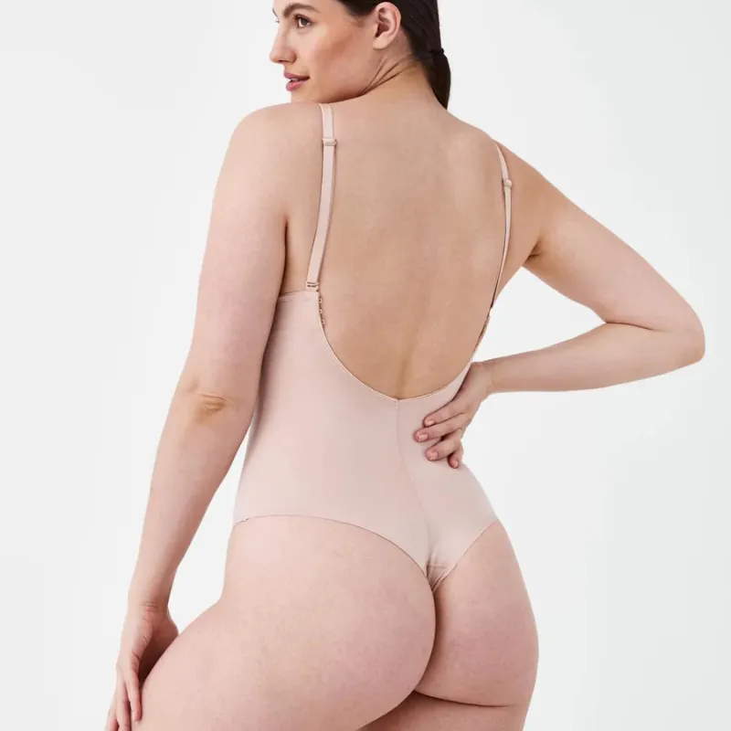 Spanx Suit Your Fancy Shaping Plunge Low-Back Thong Bodysuit