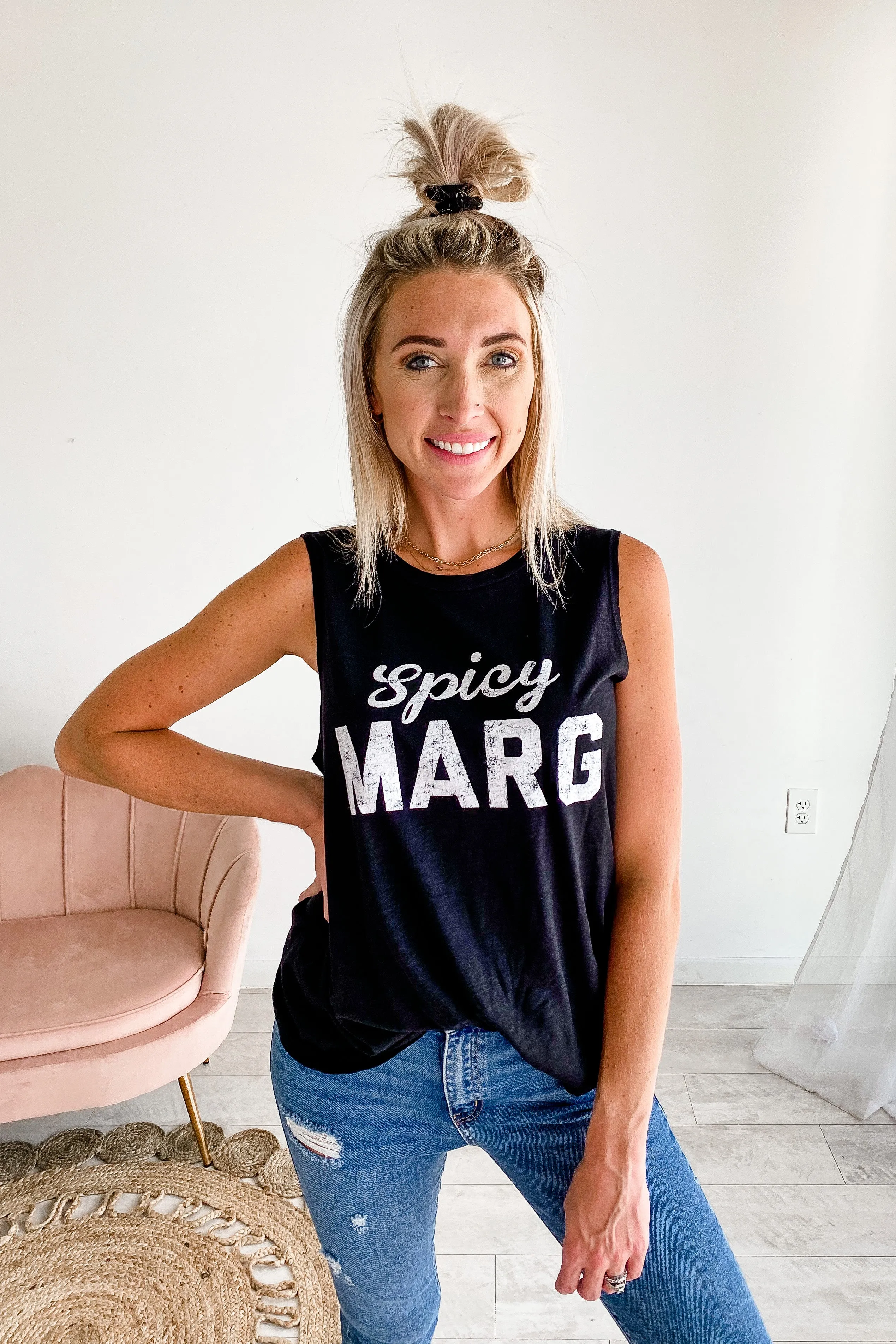 Spicy Marg Graphic Muscle Tank | FINAL SALE