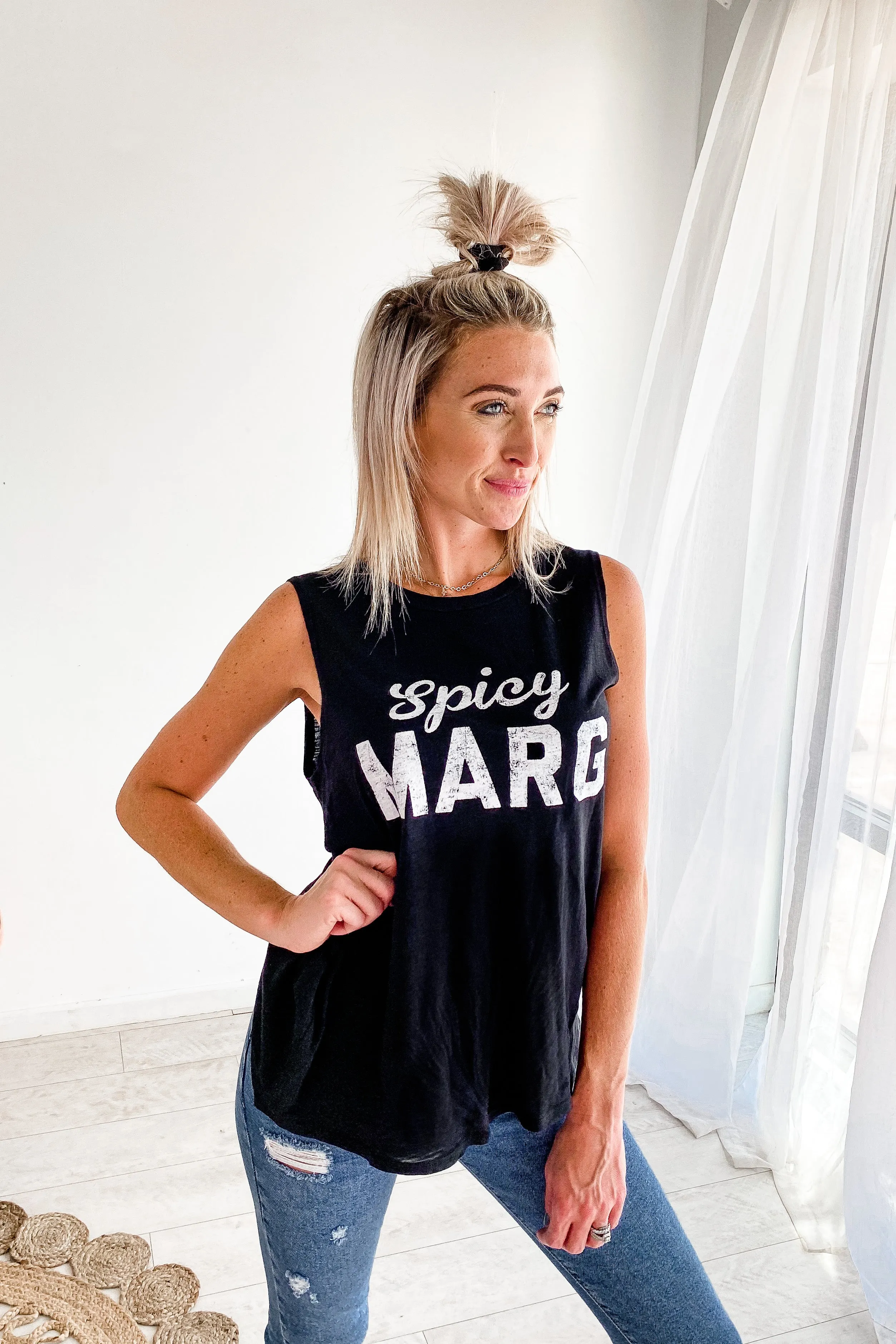 Spicy Marg Graphic Muscle Tank | FINAL SALE