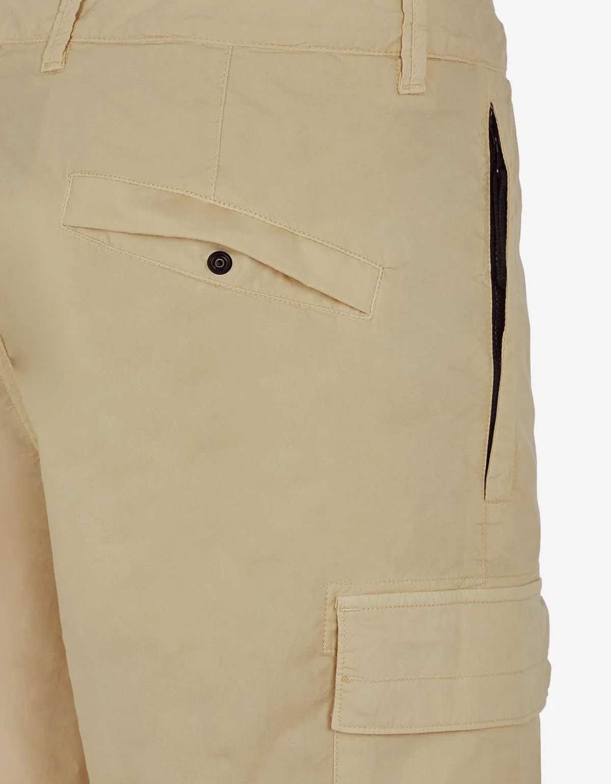 Stone Island Beige Cargo Bermuda Shorts