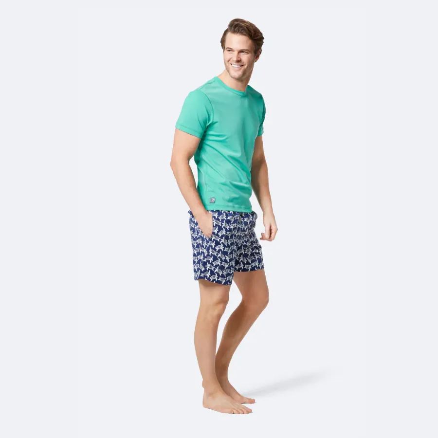 Tom & Teddy Mens Rash Tops Short Sleeves SMGSS - Spearmint
