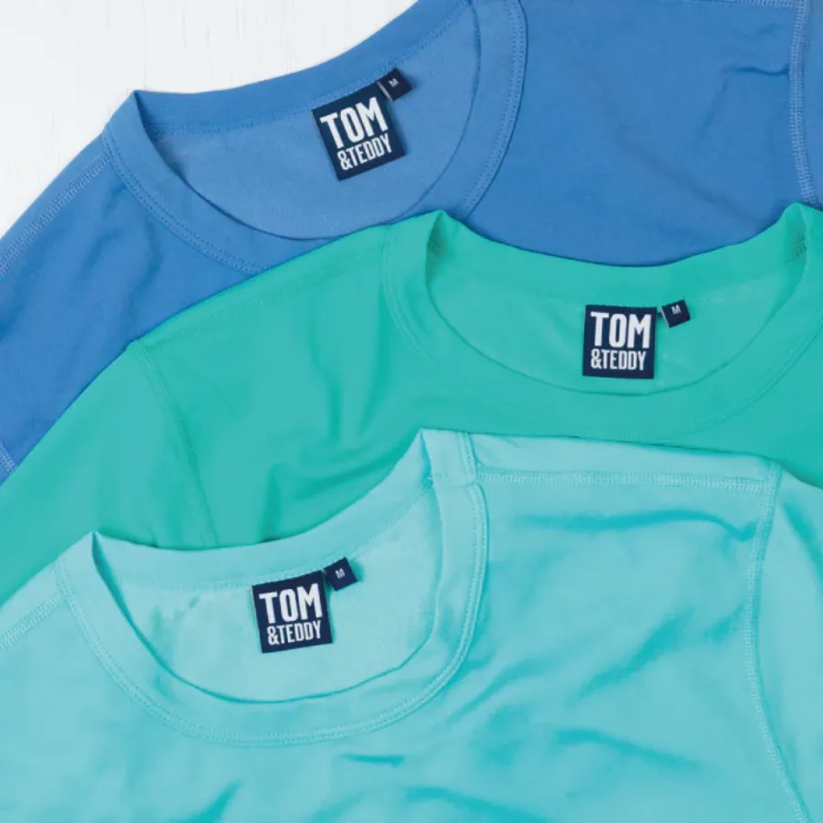 Tom & Teddy Mens Rash Tops Short Sleeves SMGSS - Spearmint
