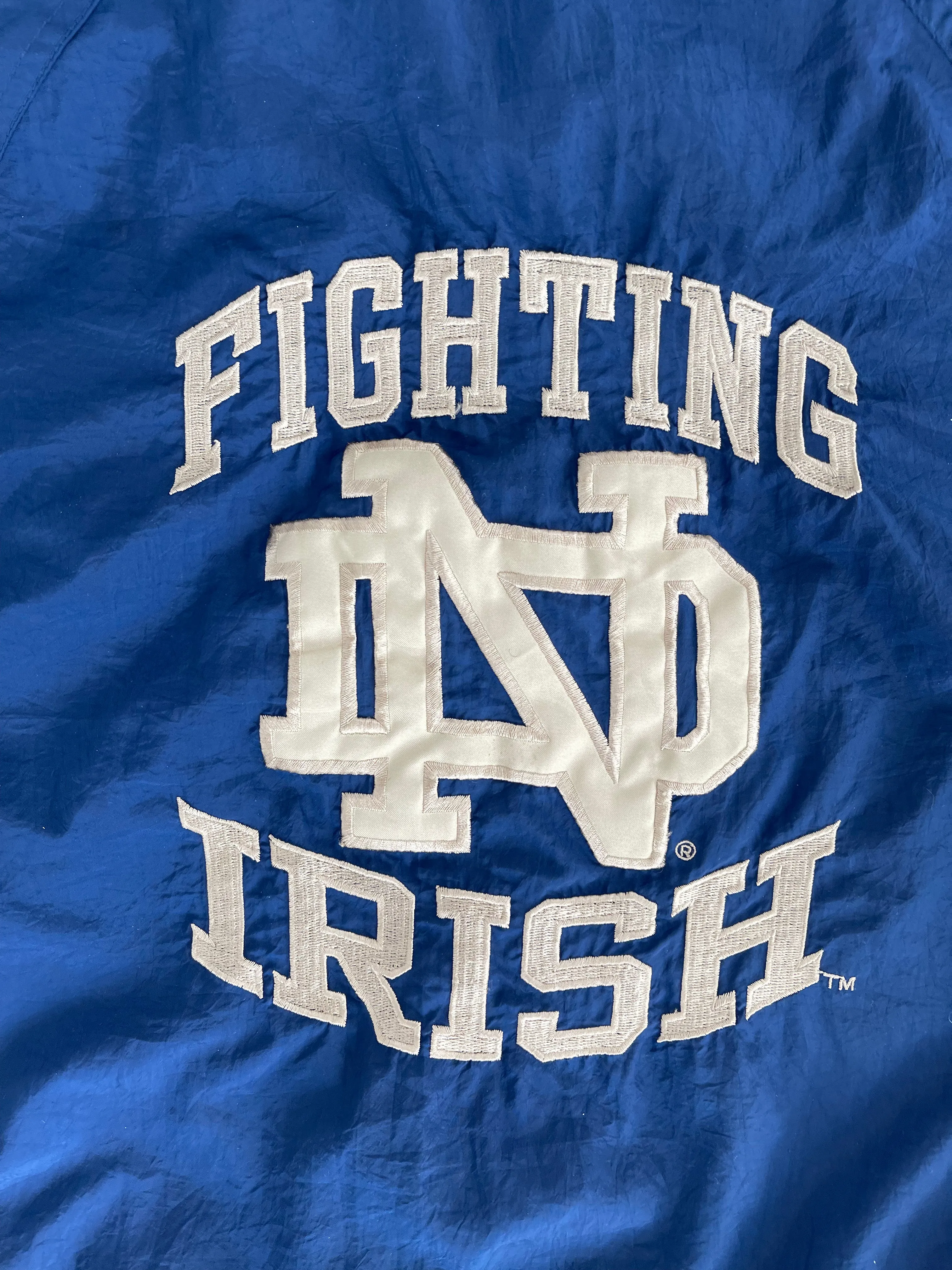 Vintage Starter Notre Dame Windbreaker Jacket XL