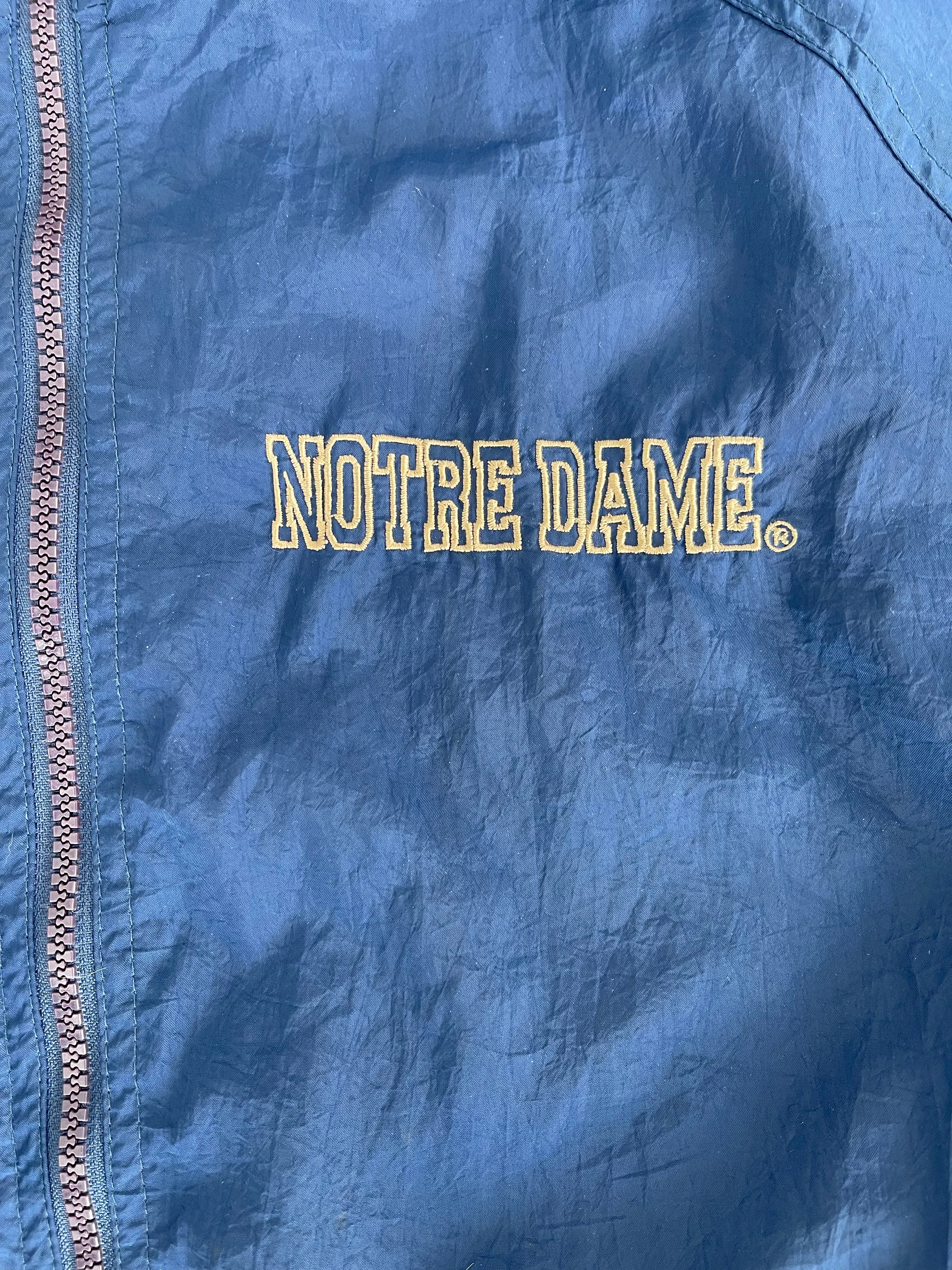 Vintage Starter Notre Dame Windbreaker Jacket XL