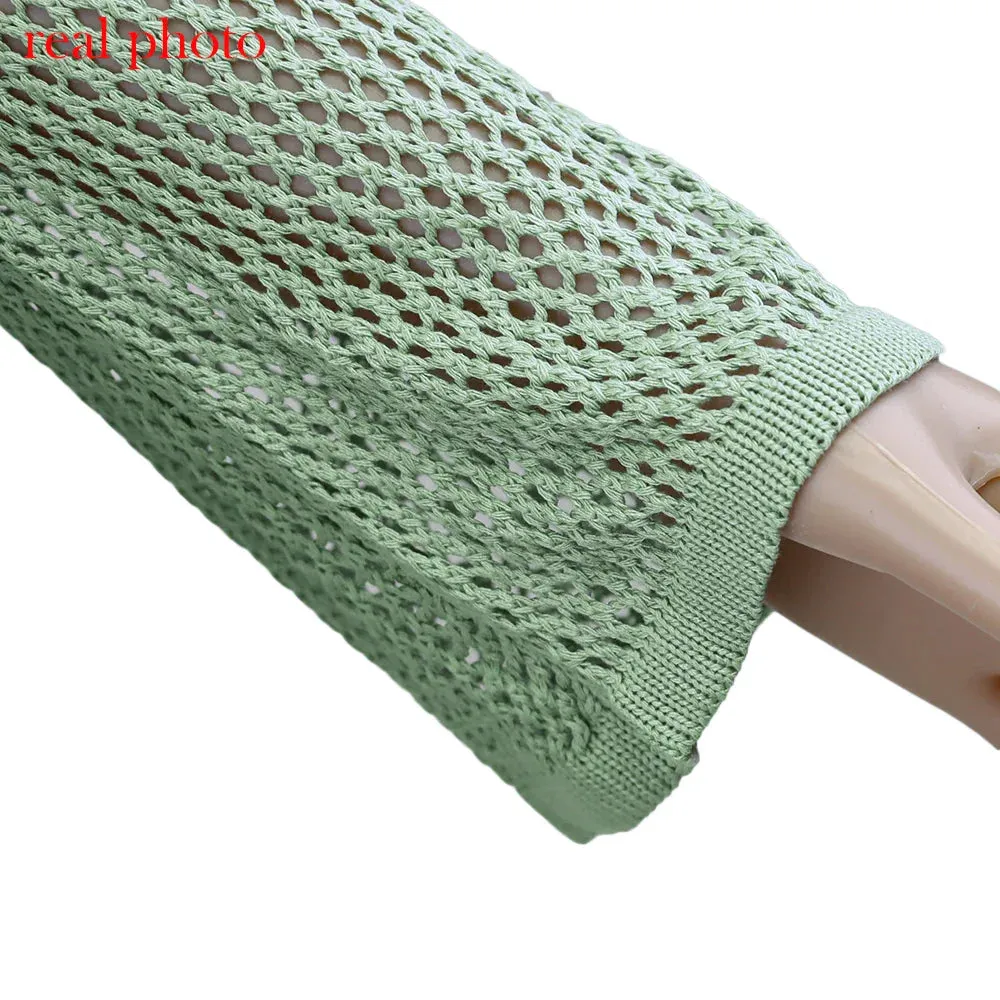 Women Wrap Knit Top & Skirt Beach Cover-Up Set
