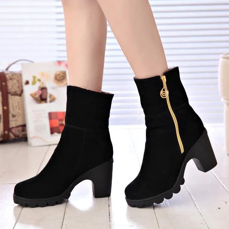 Women's Autumn/Winter Casual Warm Plush Fur Boots