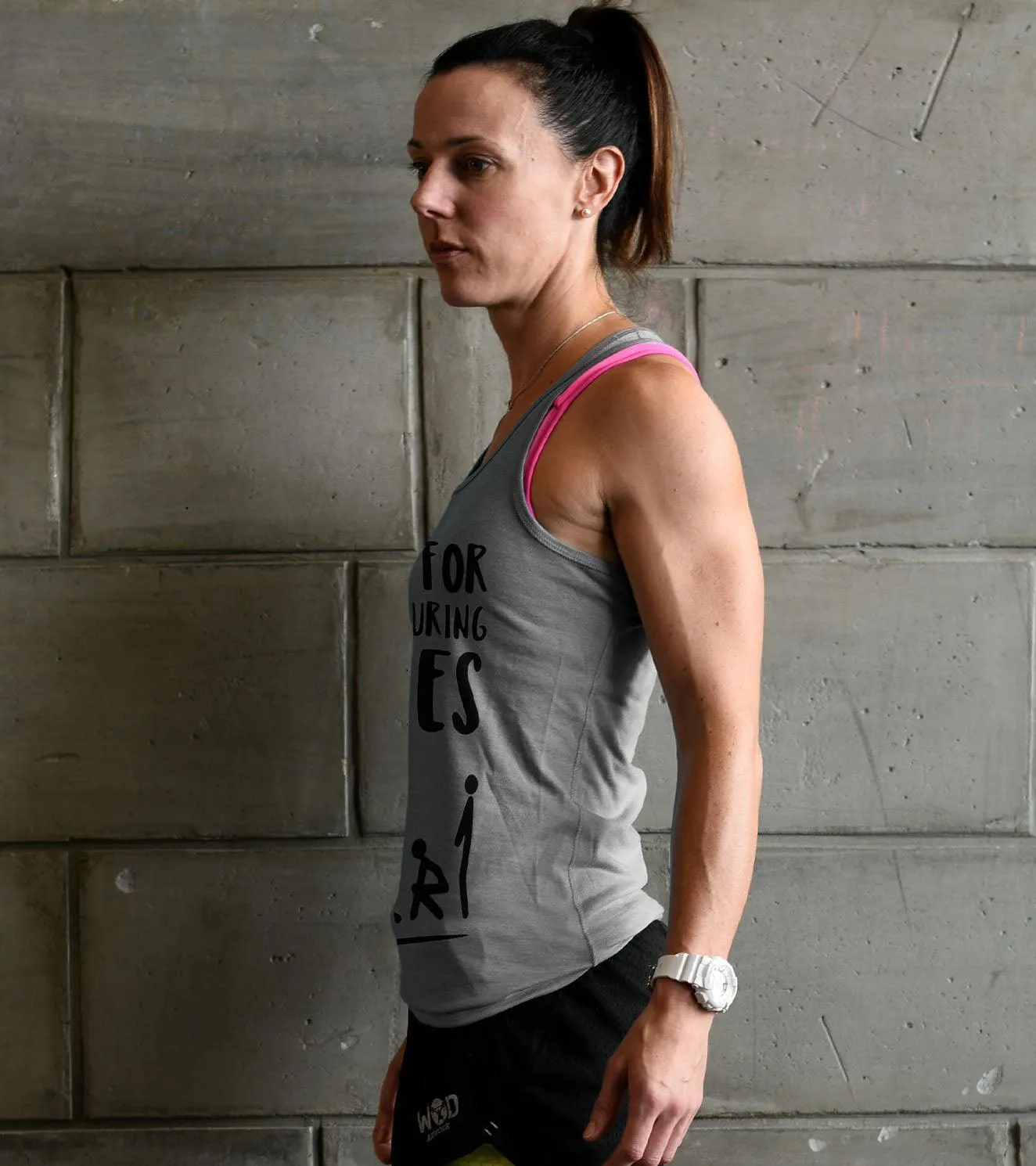 Women's burpees Tank top (grey)