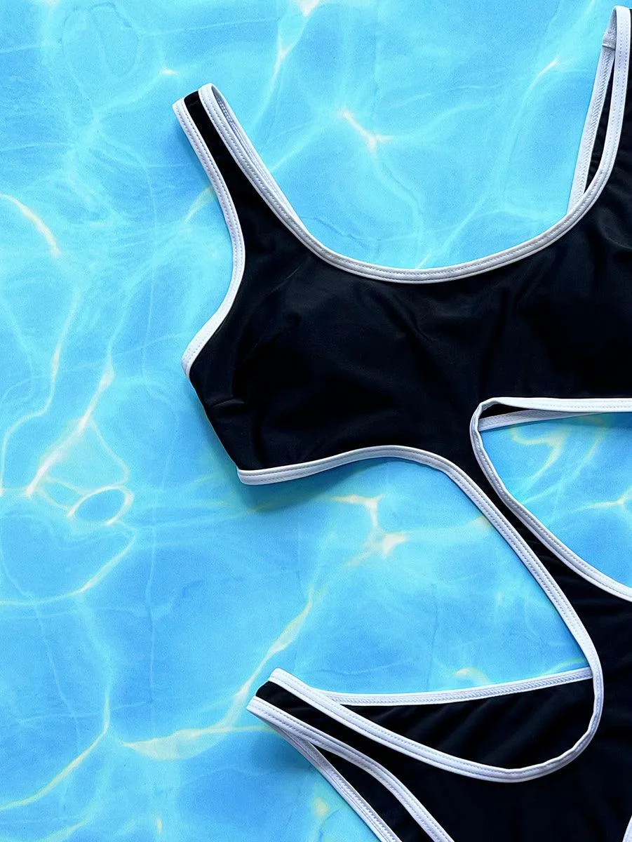 Women's One Piece Hollow-Out Swimsuit | String Swimwear