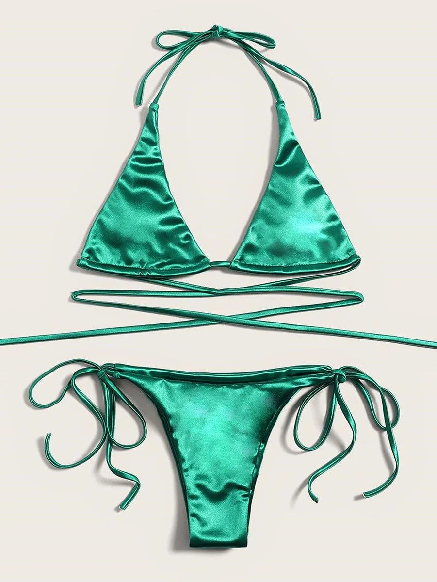 Women's Sexy Micro String Bikini Set - Two-Piece Swimwear for Beach & Pool