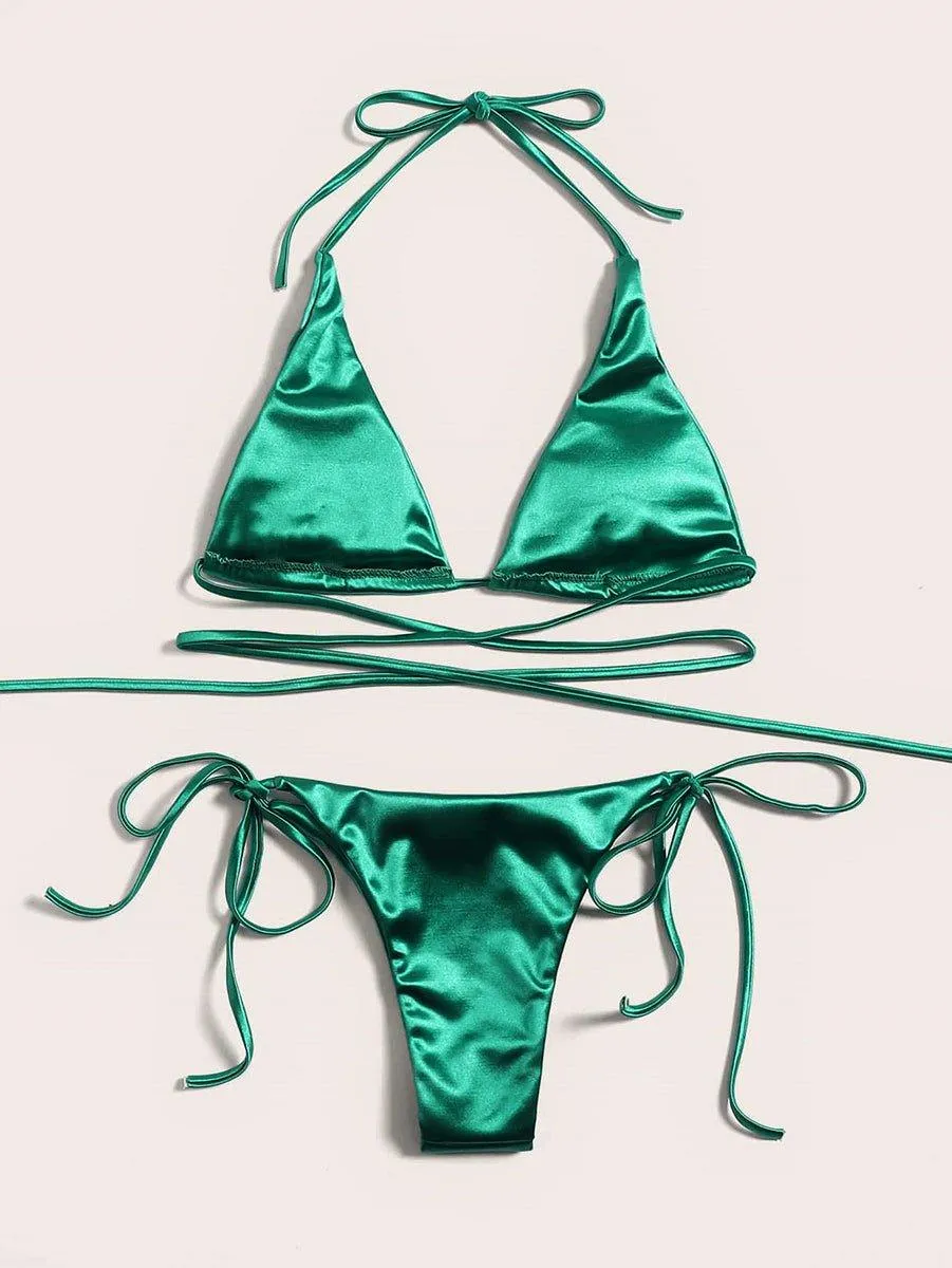 Women's Sexy Micro String Bikini Set - Two-Piece Swimwear for Beach & Pool