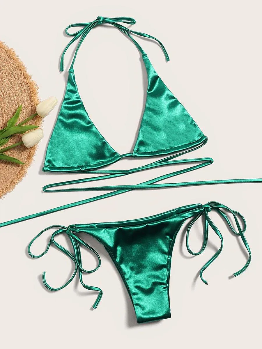 Women's Sexy Micro String Bikini Set - Two-Piece Swimwear for Beach & Pool