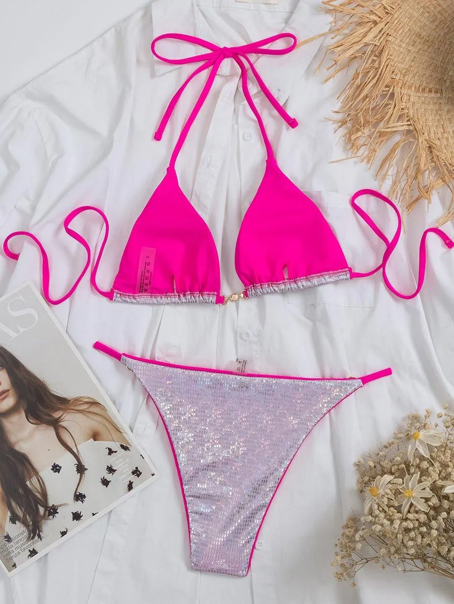 Women's Sexy String Bikini Set - Swimwear for Beach & Pool