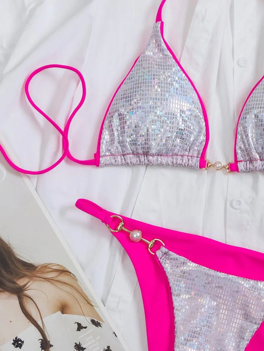 Women's Sexy String Bikini Set - Swimwear for Beach & Pool
