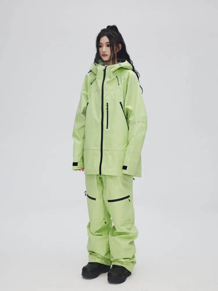 Yetisnow Apple Green Bib Pants - Women's